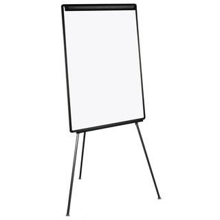 MasterVision™ Basic Tripod Melamine Presentation Easel, 22 1/2 x 42, White/Black (BVCEA2300045)