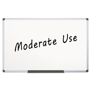MasterVision™ Value Melamine Dry Erase Board, 48 x 96, White, Aluminum Frame (BVCMA2112170MV)