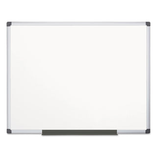 MasterVision™ Value Lacquered Steel Magnetic Dry Erase Board, 48 x 72, White, Aluminum Frame (BVCMA2707170)