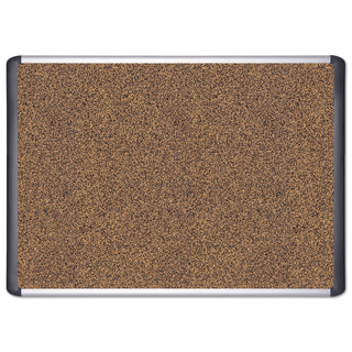 MasterVision™ Tech Cork Board, 24x36, Silver/Black Frame (BVCMVI030501)