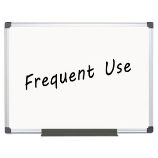 MasterVision™ Value Lacquered Steel Magnetic Dry Erase Board, 36 x 48, White, Aluminum Frame (BVCMA0507170)