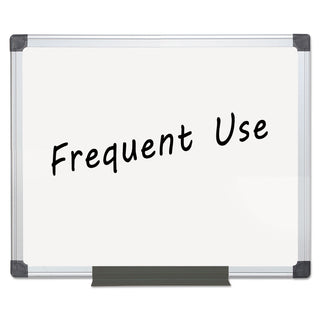 MasterVision™ Value Lacquered Steel Magnetic Dry Erase Board, 24 x 36, White, Aluminum Frame (BVCMA0307170)