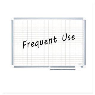 MasterVision™ Grid Planning Board, 1 x 2 Grid, 36 x 24, White/Silver (BVCMA0392830)