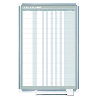 MasterVision™ In-Out Magnetic Dry Erase Board, 24x36, Silver Frame (BVCGA02109830)