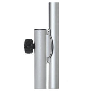 MasterVision™ Magnetic Reversible Mobile Easel, 35 2/5w x 47 1/5h, 80"h Easel, White/Silver (BVCQR5203)