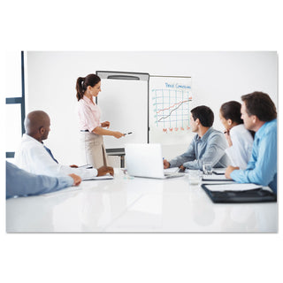 MasterVision™ Tripod Extension Bar Magnetic Dry-Erase Easel, 69" to 78" High, Black/Silver (BVCEA48062119)