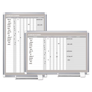MasterVision™ In-Out Magnetic Dry Erase Board, 24x36, Silver Frame (BVCGA02109830)
