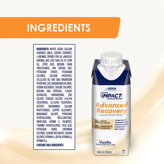 Impact Advanced Recovery® Oral Supplement Vanilla Flavor Liquid 8.45 oz. Reclosable Carton (1196661_CS)