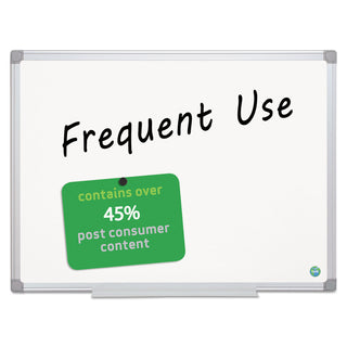 MasterVision™ Earth Gold Ultra Magnetic Dry Erase Boards, 24 x 36, White, Aluminum Frame (BVCMA0307790)