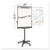 MasterVision™ Tripod Extension Bar Magnetic Dry-Erase Easel, 69" to 78" High, Black/Silver (BVCEA48062119)