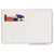 MasterVision™ Grid Planning Board w/ Accessories, 1 x 2 Grid, 48 x 36, White/Silver (BVCMA0592830A)
