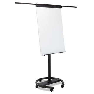 MasterVision™ 360 Multi-Use Mobile Magnetic Dry Erase Easel, 27 x 41, Black Frame (BVCEA4806156)