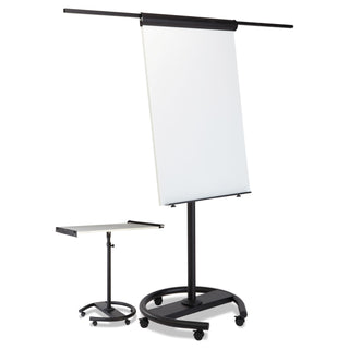 MasterVision™ 360 Multi-Use Mobile Magnetic Dry Erase Easel, 27 x 41, Black Frame (BVCEA4806156)