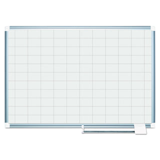 MasterVision™ Grid Planning Board, 48 x 36, 2 x 3 Grid, White/Silver (BVCMA0593830)