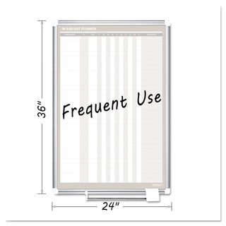 MasterVision™ In-Out Magnetic Dry Erase Board, 24x36, Silver Frame (BVCGA02109830)
