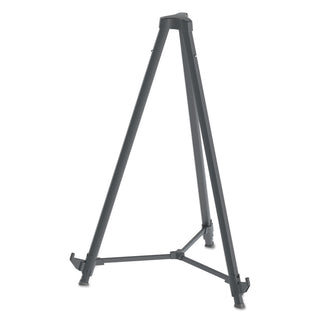 MasterVision™ Quantum Heavy Duty Display Easel, 35.62" - 61.22"H, Plastic, Black (BVCFLX11404)