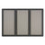 Quartet® Enclosed Fabric-Cork Board, 72 x 48, Gray Surface, Graphite Aluminum Frame (QRT2367L)