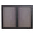 Quartet® Enclosed Fabric-Cork Board, 48 x 36, Gray Surface, Graphite Aluminum Frame (QRT2364L)