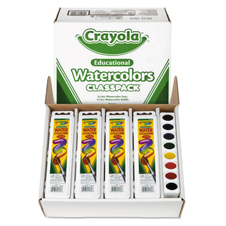 Crayola® Watercolor Set, 8 Assorted Colors/Set, 36 Sets/Box (CYO538101)