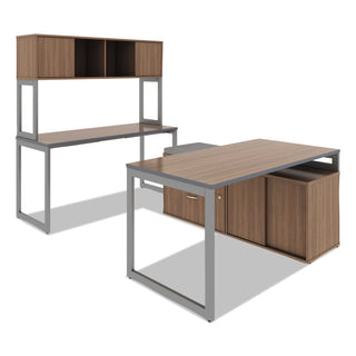 Alera® Reversible Laminate Table Top, Rectangular, 59 3/8w x 29 1/2d, Espresso/Walnut (ALETT6030EW)