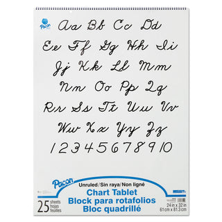 Pacon® Chart Tablets, Unruled, 24 x 32, 25 Sheets (PAC74510)