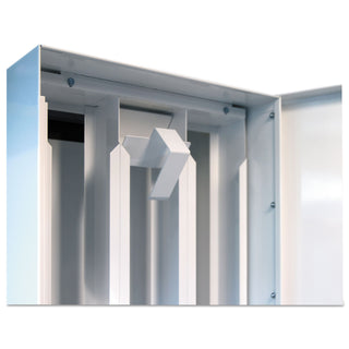 Vend-Rite Coin-Operated Soap Vender, 3-Column, 16.25" x 37.75" x 9.5", White/Blue (VEN394100)