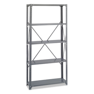 Safco® Commercial Steel Shelving Unit, Five-Shelf, 36w x 12d x 75h, Dark Gray (SAF6265)