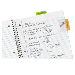 Avery® Ultra Tabs Repositionable Standard Tabs, 1/5-Cut Tabs, Assorted Neon, 2" Wide, 24/Pack (AVE74753)