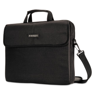 Kensington® 15.6" Simply Portable Padded Laptop Sleeve, Inside/Outside Pockets, Black (KMW62562)