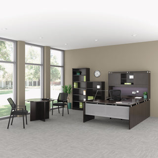 Alera® Valencia Round Conference Table w/Legs, 29 1/2h x 42 dia., Espresso (ALEVA7142ES)