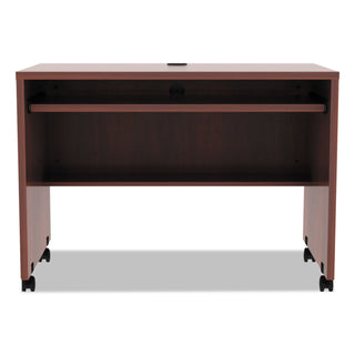 Alera® Valencia Mobile Workstation Desk, 41.38w x 23.63d x 30h, Medium Cherry (ALEVA204224MC)