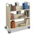 Safco® Steel Book Cart, Six-Shelf, 36w x 18.5d x 43.5h, Sand (SAF5357SA)