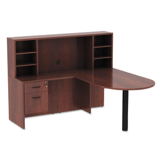 Alera® Valencia Series D Top Desk, 71w x 35.5d x 29.63h, Medium Cherry (ALEVA277236MC)