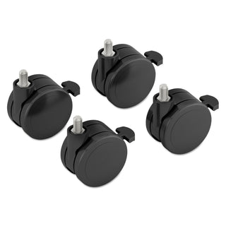 HON® Height-Adjustable Base Caster Add-On Kit, Black, 4/Pack (HONHABCASTER)