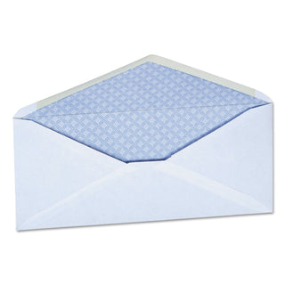 Universal® Open-Side Security Tint Business Envelope, #10, Monarch Flap, Gummed Closure, 4.13 x 9.5, White, 500/Box (UNV35202)
