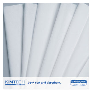 Kimtech™ Precision Wiper, POP-UP Box, 1-Ply, 14.7 x 16.6, Unscented, White, 144/Box, 15 Boxes/Carton (05514KIM)