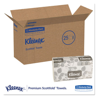 Kleenex® Premiere Folded Towels, 1-Ply, 7.8 x 12.4, White, 120/Pack, 25 Packs/Carton (KIM13253)