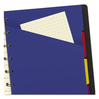 Filofax® Notebook, 1-Subject, Medium/College Rule, Black Cover, (112) 8.25 x 5.81 Sheets (REDB115007U)