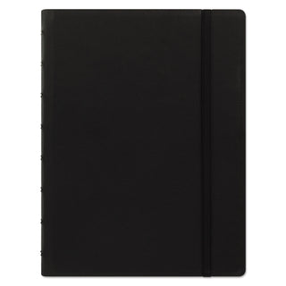 Filofax® Notebook, 1-Subject, Medium/College Rule, Black Cover, (112) 8.25 x 5.81 Sheets (REDB115007U)