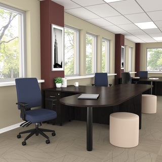 Alera® Valencia Series D Top Desk, 71w x 35.5d x 29.63h, Espresso (ALEVA277236ES)