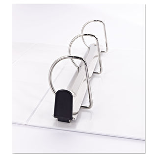 Avery® Heavy-Duty Non Stick View Binder with DuraHinge and Slant Rings, 3 Rings, 2" Capacity, 11 x 8.5, White (AVE05504)