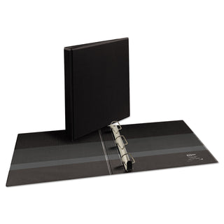 Avery® Heavy-Duty Non Stick View Binder with DuraHinge and Slant Rings, 3 Rings, 1" Capacity, 11 x 8.5, Black (AVE05300)