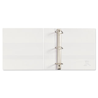 Avery® Heavy-Duty Non Stick View Binder with DuraHinge and Slant Rings, 3 Rings, 2" Capacity, 11 x 8.5, White (AVE05504)