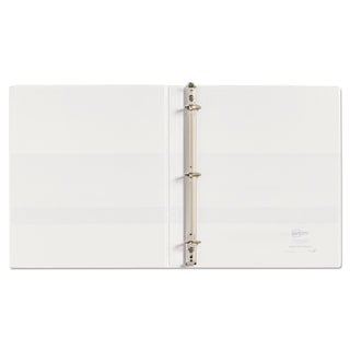 Avery® Heavy-Duty Non Stick View Binder with DuraHinge and Slant Rings, 3 Rings, 0.5" Capacity, 11 x 8.5, White (AVE05234)