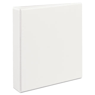 Avery® Heavy-Duty Non Stick View Binder with DuraHinge and Slant Rings, 3 Rings, 1.5" Capacity, 11 x 8.5, White (AVE05404)