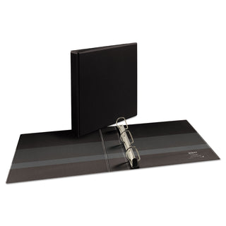 Avery® Heavy-Duty Non Stick View Binder with DuraHinge and Slant Rings, 3 Rings, 1.5" Capacity, 11 x 8.5, Black (AVE05400)