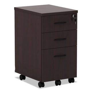 Alera® Valencia Mobile Box/Box/File Pedestal File, 15.88w x 20.5d x 28.38h Mahogany (ALEVA572816MY)
