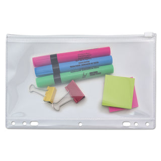 Anglers Zip-All Ring Binder Pocket, 6 x 9 1/2, Clear (AVTANG51)