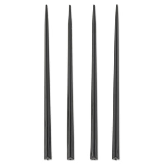 AmerCareRoyal® Prism Picks, Plastic, 4", Black, 500/Box, 5 Boxes/Carton (RPPRP1494BK)