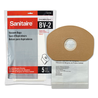 Sanitaire® Disposable Dust Bags for Sanitaire Commercial Backpack Vacuum, 5/PK, 10/PK/CT (EUR62370A10CT)